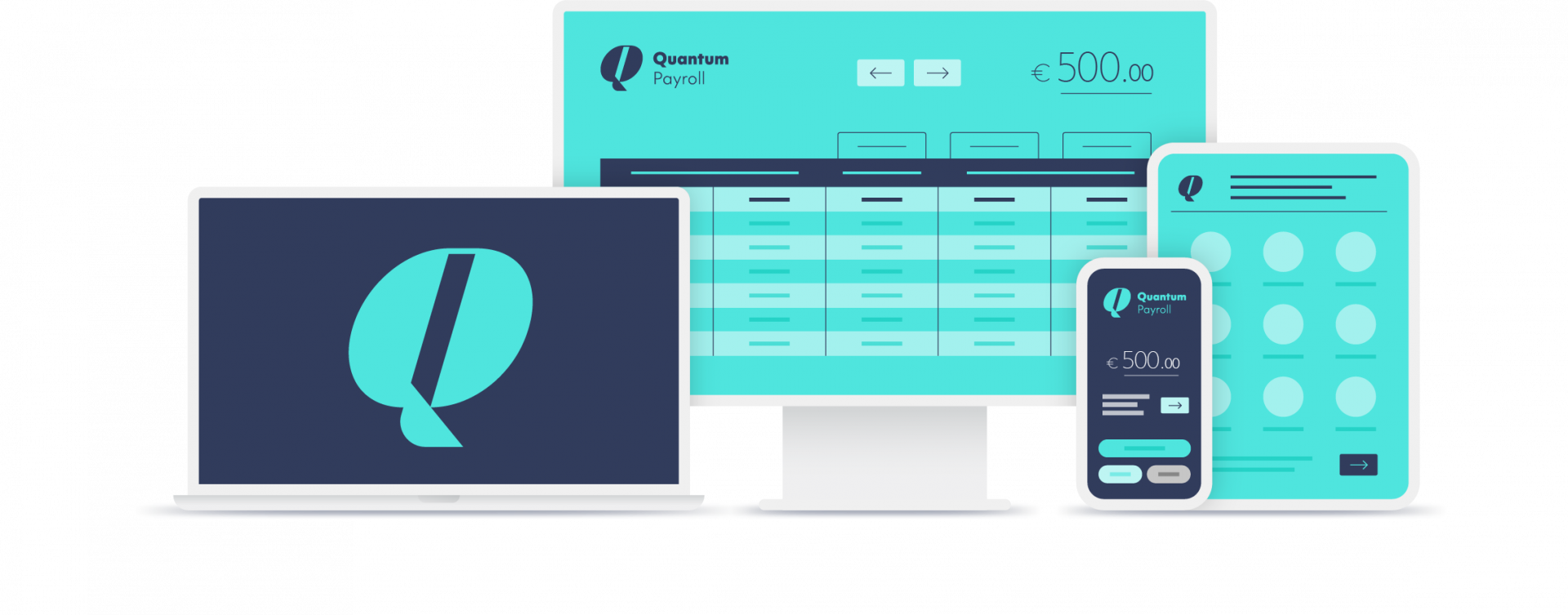 Quantum Payroll Device Mockup